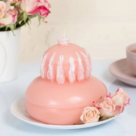 LADUREE Rose Scented Candle BOUGIE RELIGIEUSE The & Beaute Paris - Pink & White - Picture 13 of 14